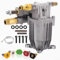 babominimer Pompa per idropulitrice orizzontale 3/4 albero 2400-2750 PSI 2.2-2.4 GPM Compatibile con per motori Karcher 212Cc+ Kit di avvio rapido in alluminio anodizzato senza manutenzione