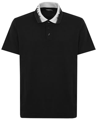 EMPORIO ARMANI Herren Logoband Polo Schwarz M