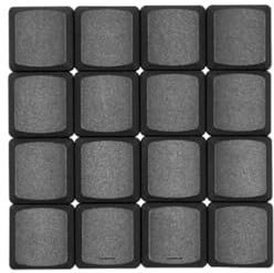 TAI-HAO 18 Key Low Profile MX Replacement Black Keycaps (Black, ABS)