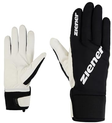 Ziener Unisex UVITA-Z Langlauf/Nordic/Crosscountry-Handschuhe | Winddicht, atmungsaktiv, enganliegend, Black.White, 9