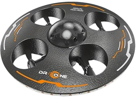 UFO Induction Remote Control Flying Saucer Toy - Remote Control Aircraft for Indoor and Outdoor Adventures (Black, 17CM)