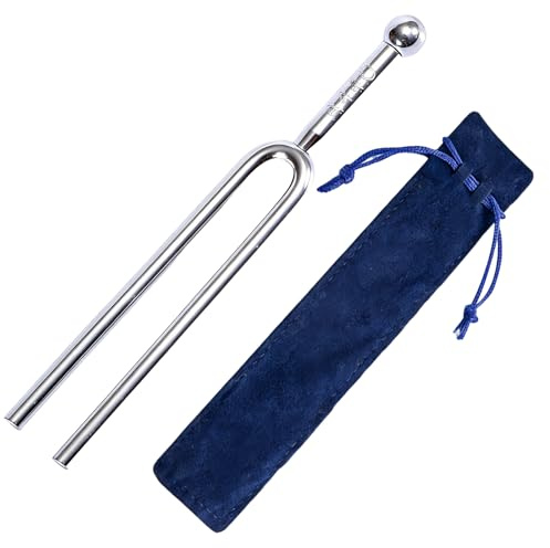 EUYKQNOI Diapason,Diapason musical,Diapason 440hz,afinador de guitarra,afinador guitarra Con bolsa de almacenamiento,Para instrumentos estándar, afinador de piano, guitarra y violín