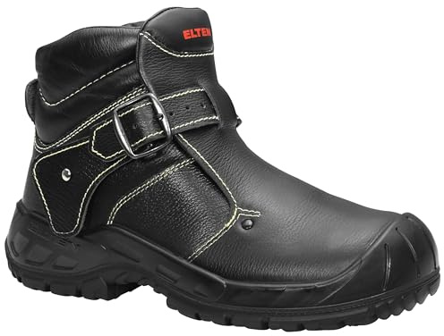 ELTEN Sicherheitsschuhe CARL S3 HI, Herren, Leder, Stahlkappe, leicht, robust, Schwarz, Größe: 45