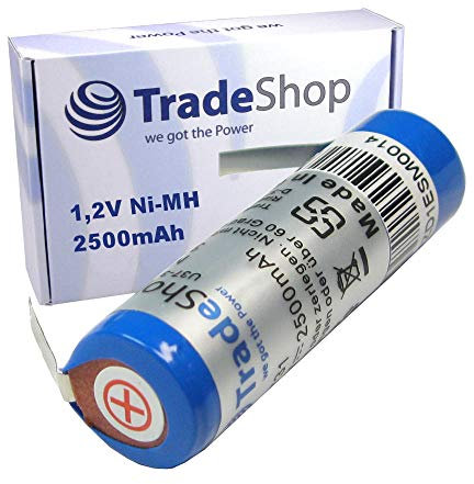 Trade-Shop NI-MH Akku kompatibel mit Braun Oral-B OralB Professional Care 8000 8300 8500 9500, Triumph 4000 5000 9000 9400 9500 9900 3731, 3738 1,2V / 2500mA