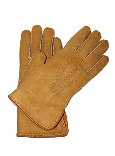 SAWA Finger Handschuhe aus Lammfell beige