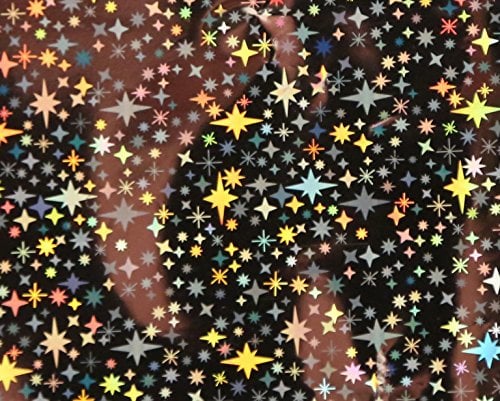 Nail Art Metallic Foil, 1.5m x 0.1m (Silver Starburst)