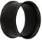Treuheld Flesh Tunnel - Double Flare - Schwarz - Matt 12 mm