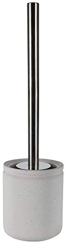 Spirella Bad Serie Cement WC Bürste mit Einsatz Toilettenbürste Klobürste WC Garnitur aus Zement Taupe, 38,5 x 10,5 cm