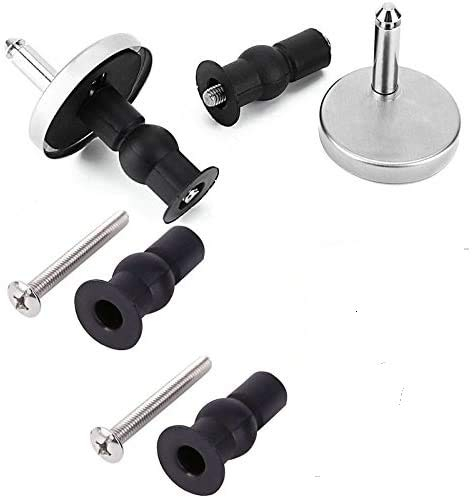 Yulakes Edelstahl Universal WC-Sitz Befestigungsset Scharnier für Toilettendeckel Deckel Klodeckel Toiletten Sitz Reparatur Teile mit Schrauben Zubehör/Replacement Toilet Seat Hinges