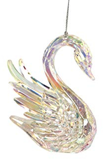 Gisela Graham Acryl Weihnachtsdeko Ballerina, Schwan, Dekoration