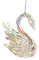 Gisela Graham Acryl Weihnachtsdeko Ballerina, Schwan, Dekoration