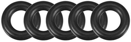 sourcing map 5 Stück O-Ringe Nitrilkautschuk Dichtung 10 mm x 20 mm x 5 mm Metrische Gummi Dichtungsring für Sahnespender Pumpe Schnellkupplung Ersatzdichtung Umfülladapter
