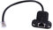 RJ12 6p6c Femmina a Maschio Telefono Pannello Mount Lan Network Ethernet Cavo di Estensione 15cm