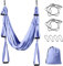 Sotech Aerial Yoga Schaukel Yoga Hängematte Set mit Tragetasche und Verlängerungsgurten, Trapez Sling für Home Gym Anti-Schwerkraft Inversion Pilate Fitness, bis 300KG belastbar, Lila