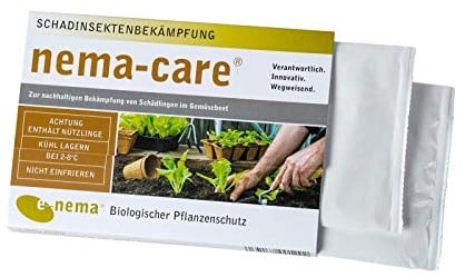 e-nema SF & SC Nematoden gegen Sch??dlinge im Gem??sebeet 2 x 10 Mio f??r je 20 m2 | nema-care
