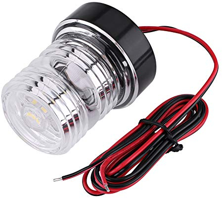 Keenso Marine Ankerlicht, 12V 360 ° Weißes LED-Ankerlicht Wasserdicht Boot LED Navigationslicht Toplicht für alle Boot unter 12m
