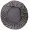 LOVIVER Hockerbezug Stretch 50 × 50 cm Rundbezug Stretchhussen Stretchbezug Stuhlbezug Stuhlhusse Stuhlüberzug - Grau