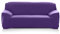 PETCUTE Sofabezüge Stretch Sofaschutz elastisch L-Form Sofa bezug ecksofa Sofabezug Sofaüberwürfe für L-Form Sofa Lila 4 Sitzer