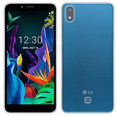 cofi1453® Silikon Hülle Basic kompatibel mit LG K20 (2019) Case TPU Soft Handy Cover Schutz Transparent