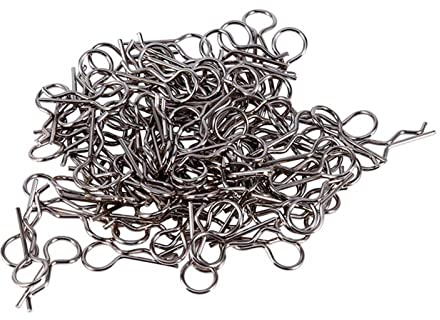 VGEBY 100PCS Federstecker, RC Karosserie Klammern Clips Body Shell Pin Federsplinte Passend Für HSP HPI RC 1/10 Modell Auto Ersatzteil