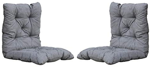 Chicreat Set mit 2 Sitzkissen 98 x 50 x 8 cm, Hellgrau