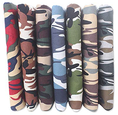 LUMoony MoonyLI Camouflage Baumwollstoff Patchwork Baumwollstoff DIY handgemachtes Nähen Scrapbooking Bundle Patchwork Stoff Stoff 7St