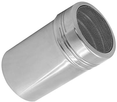 Homemagiceer Stainless Steel Coffee Powder Dredger Icing Sugar Salt Shaker Cocoa Cinnamon Flour Mesh Sifter Sprinkler
