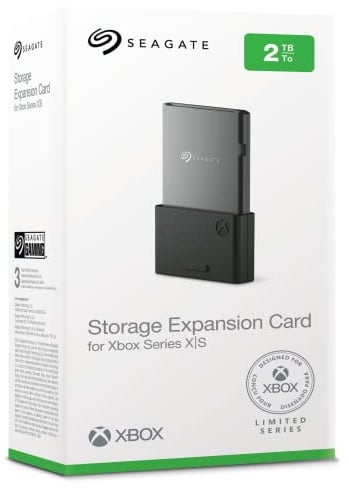 Seagate Storage Expansion Card for Xbox Series X|S 2TB, SSD, Plug and Play NVMe Expansion SSD Xbox Series X|S, Officially Licensed, Data Rescue Services (STJR2000400)