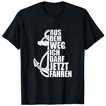 Herren Bootsführerschein Segeln Segelschein Schiff Kapitän T-Shirt