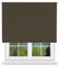 MERCURY TEXTIL- Estor Enrollable Opaco, Blackout, Fácil de Instalar, Protección de Pantalla para Ventanas, Cierra el Paso de la luz (Marrón, 150x180cm)