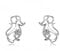 Baobei 925 Sterling Silver Zirconia Chinese Zodiac Signs Stud Earrings Cute Luckey birthday Animal Design for Women and Girls, Friendship Birthday Gift (mouse earrings)