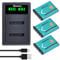 Li-42B Li-40B Batterie et Chargeur, Hisewen 3Pack 1200mAh Batterie pour Olympus Stylus 1040 1060 1070 7000 7010 7020 7030 7040 TG-310 TG-320 VR310,Fujifilm NP-45,Nikon EN-EL10.