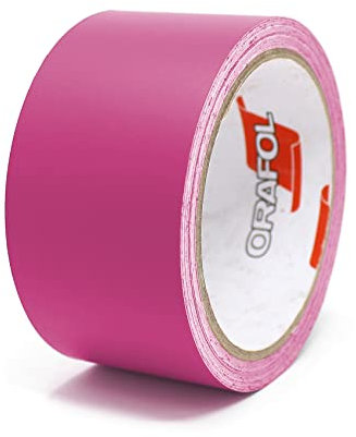 Finest Folia 10 Meter Matt Zierstreifen Auto LKW Motorrad Boot Modellbau Basteln DIY Deko Dekorstreifen Seitenstreifen Klebestreife selbstklebend (Pink matt, 40mm Breite)