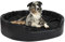 Norheim Hundebett Schwarz Hundekissen, Hundematte Hundesofa Hundekorb Hundebett Wasserdicht XXL für große 99 x 89 x 21 cm Plüsch und Kunstleder