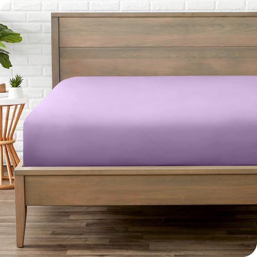 Bare Home Fitted Bottom Sheet Super King Size - Premium 1800 Ultra-Soft Microfibre Sheet - Wrinkle Free - Deep Pocket - 38 CM/15 IN Deep - Super King Fitted Sheet (Super King, Midnight Blue)