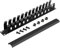 TECHTOO Rack Mount Cable Management Cable Raceway Duct Panel 1U Horizontal 19-Inch Cable Organizer Metal with Detachable Cover (Metal-1U)