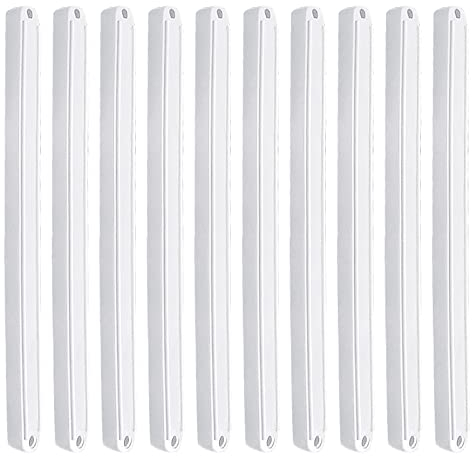 Schubladenauszüge Kunststoff Schubkasten Führungsleisten, Schublade Runners Schrank Führung Schienen Schlitten,Schienen für Schubladen,Auszugsschienen Schubladenauszug für Rillen (5 Paar Weiß-235 mm)