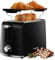 SHARDOR 2 Slice Toaster with Wide Slots, Warming Rack, 6 Variable Settings, Defrost & Cancel Functions, 750W, Black, TS1268