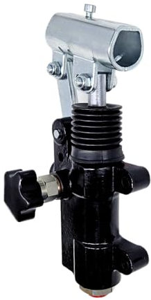 Flowfit Bomba manual hidráulica de acción simple de 20 cc en línea, para cilindro de acción simple, fijación a la pared. Bomba incluye perilla de mano de liberación, sin válvula de alivio.