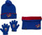 Ensemble Bonnet Gants cache cou Spiderman (snood ou tour de cou double a l'interieur) (Set gants bonnet avec Snood Spiderman)