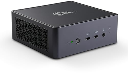 Mini PC CSL VenomBox HS Windows 11 Famille, AMD Ryzen 7 8845 HS 8X 3800 MHz, 2000 Go M.2 SSD, 64 Go DDR5-RAM, Graphique Radeon 780M, HDMI 2.1, USB 4.0, BT 5.3, WLAN