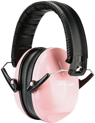 ProCase Ear Defenders Children, SNR 27dB Noise Cancelling Headphones for Kids Toddler, Kids Ear Defenders for Autism, Hearing Protection for Airplane Concert Fireworks -Lightpink