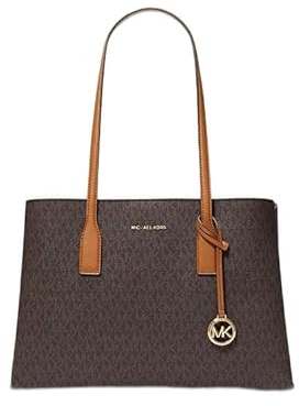 Michael Kors 30S4G9RT2B Tote DS MK Signature Semi Lux Nappa Rucksack, Medium, 252 Braun/Eichel, 252 Braun/Eichel, M, Lässig