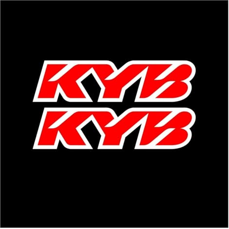 ELLIAT Reflektierender Motocross-Motorrad-Aufkleber, Gabel-WP-Aufhängungsaufkleber (Color : KYB RED-15.5 * 5.2cm)