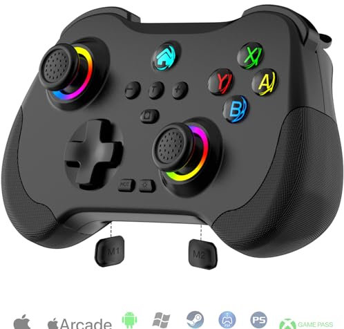 Megadream Gaming Controller for PC/PS4/Switch/iPad/iPhone/Android Gamepad: Supports Cloud Gaming, Streaming on PS5/Xbox/PC, Game Joystick with Hall Trigger/Rocker, Back Button/Turbo, Direct Play, COD