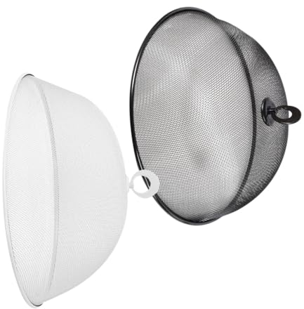 2pcs Vegetable Cover Tent Metal Mesh Food Cover Dining Table Cover Outside Food Cover Dinner Table Food Cover Mesh Food Protector Food Dust Cover Stainless Steel Dome