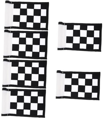 MILISTEN 6St Grüne Zielflagge golffahne golfübungsgeräte Golf-Übungshilfe Putting-Flagge Pin-Flagge rote Flagge Flaggen Trainingsfahne aus Nylon Übungsflagge kariert Banner Lieferungen Kurs
