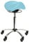 Teqler Comfort Sattelstuhl mit Schwenkmechanik hellblau