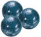 sourcing map Bolas decorativas de 4 pulgadas, 3 bolas de cristal de mosaico, esferas decorativas de mesa, esferas de centro de mesa para decorar cuencos, jarrones, mesas de boda, fiesta, color azul