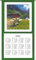 Wandkalender 2026, 12 Monate, grüner Rand (Motiv Kuh-0912) …